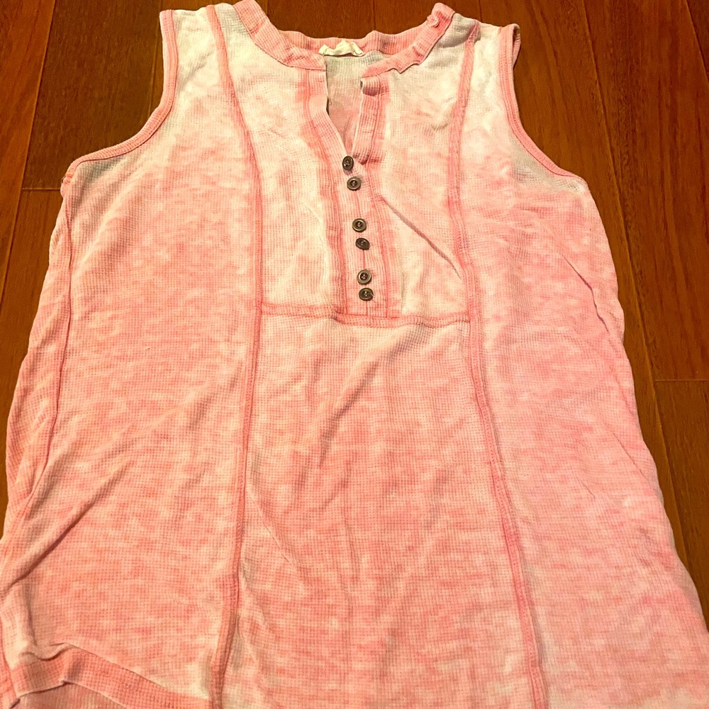Pink Loose Fitted Tank Top—Medium